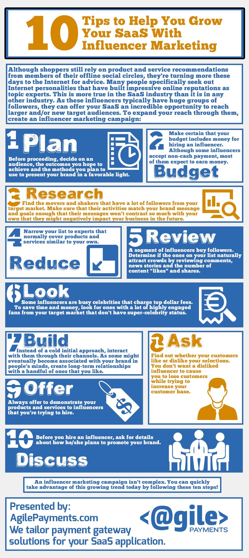10 Tips Saas influencer Marketing Infographic