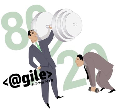 image of men working out depicting 80/20 rule