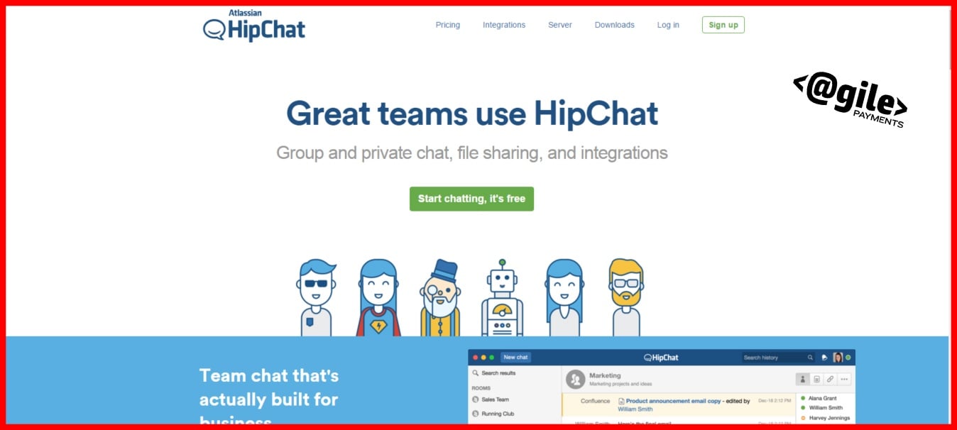 hipchat advertising saas