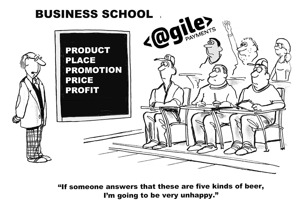 Education cartoon of professor, students and blackboard depicting stategies for inbound marketing for saas